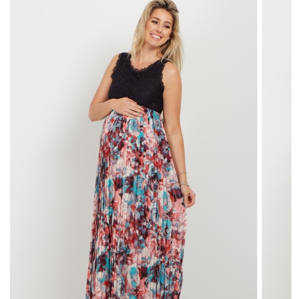 Gorgeous new w tags maternity maxi floral dress